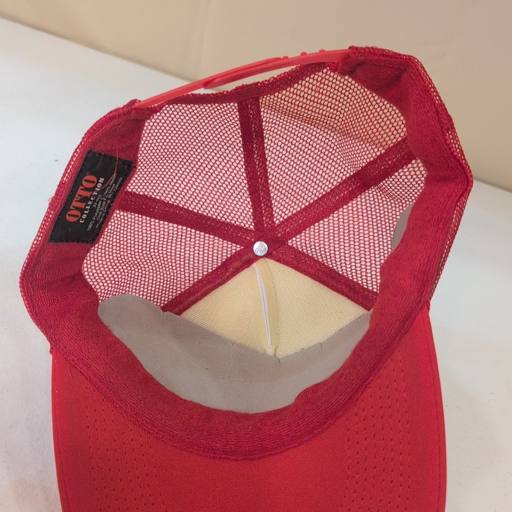 Holey Moley ABC TV Show Trucker Hat Red White Otto Collection Cap RARE! - Picture 4 of 5
